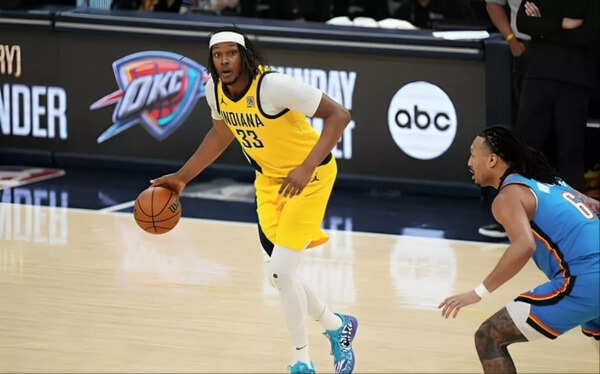 Myles Turner is a dynamic player (Image via Getty Images) Myles Turner is a dynamic player