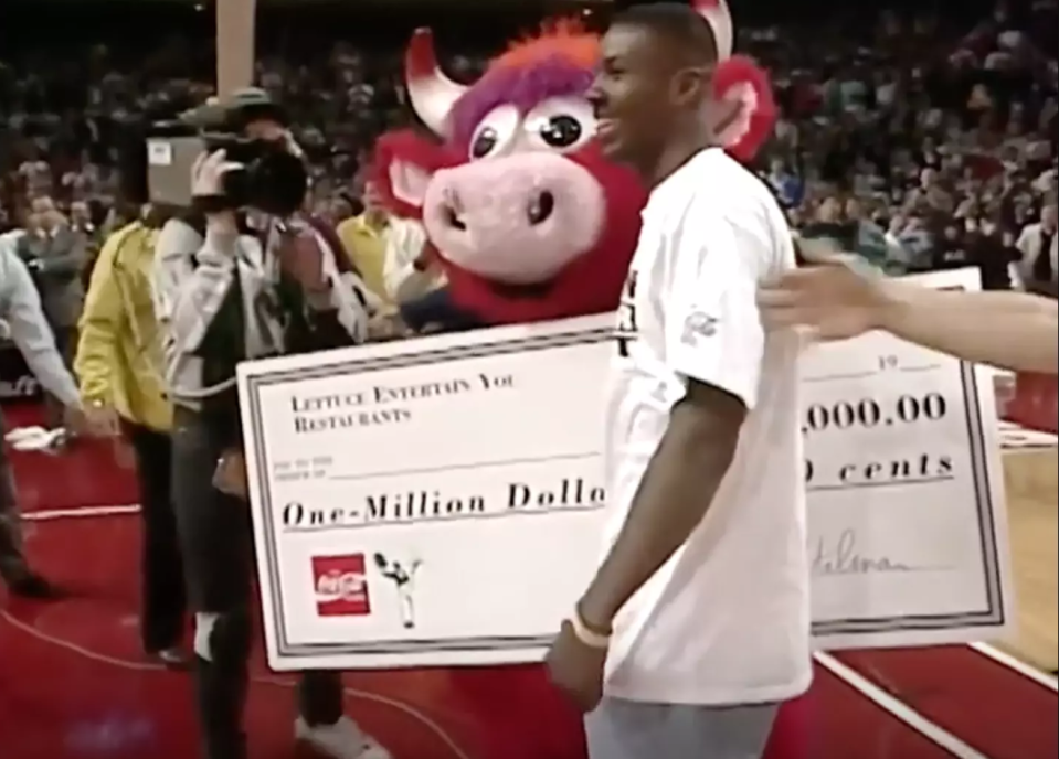 Calhoun did not make the NBA as a pro, but he did win $1m from the Bulls