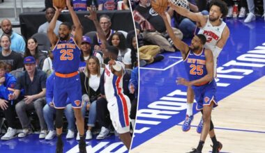 Knicks' Mikal Bridges found shot at perfect time after teammate' encouragement