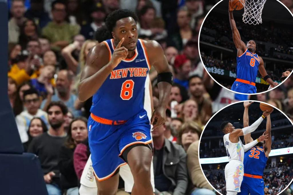 OG Anunoby leads Knicks with career-high 40 to top Nuggets