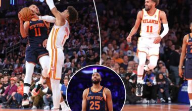 Knicks eliminated from NBA Cup tourney in ugly loss to Hawks