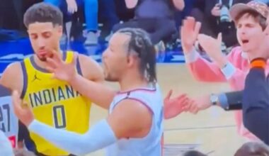 Timothee Chalamet pleaded for a tech on Tyrese Haliburton