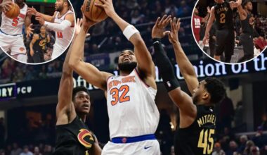 Knicks get crushed by Cavaliers in road blowout loss
