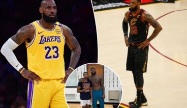 LeBron James downplays visit to Cavaliers' practice facility as Lakers trade rumors swirl