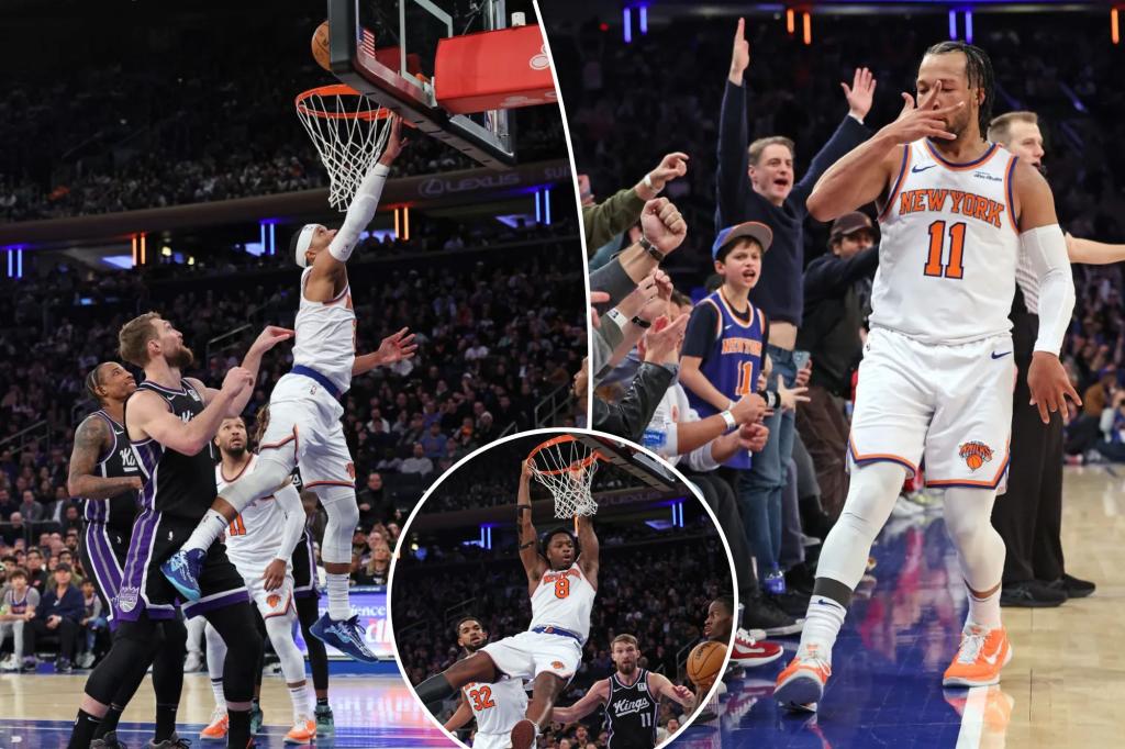 Josh Hart's triple-double propels Knicks to blowout win over Kings
