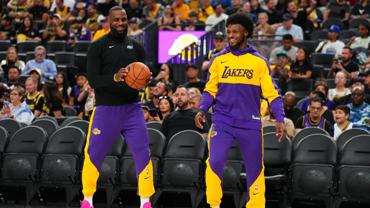 Bronny James says he's not paying attention to LeBron speculation