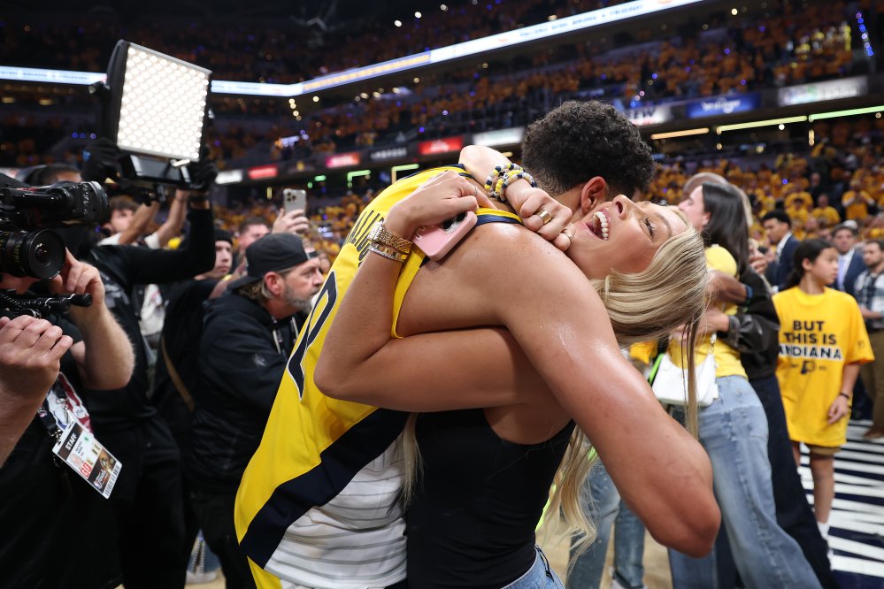 Tyrese Haliburton and Jade Jones