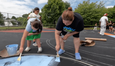 Check out the Cavs new refurbished outdoor court at Trent Park