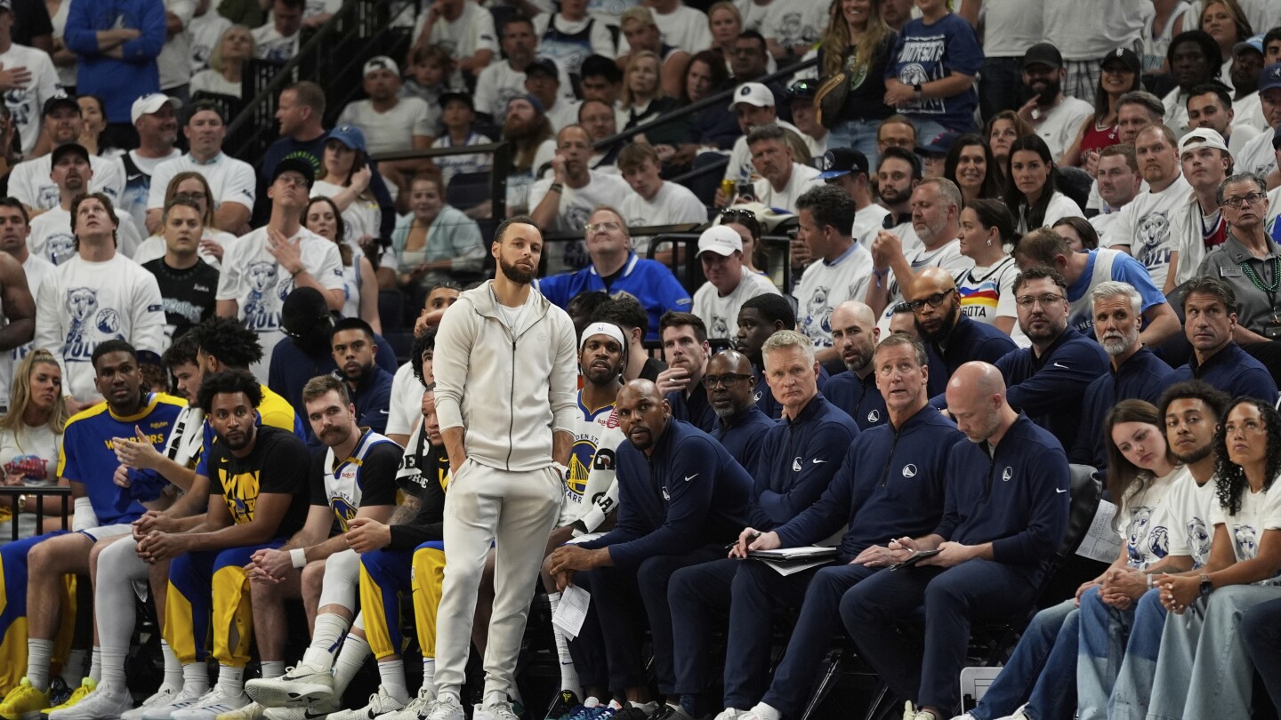 Curry can only watch again as Warriors fade out of playoffs without injured star