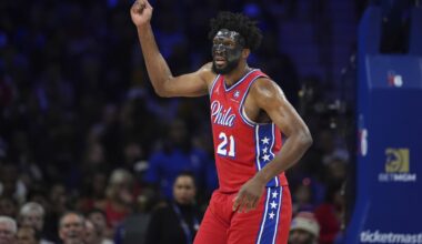 Embiid scores 34 points in return, helping the 76ers beat the Hornets 108-98