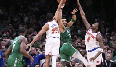 Knicks take a 2-0 lead over the Celtics after coming from 20 down again to win 91-90