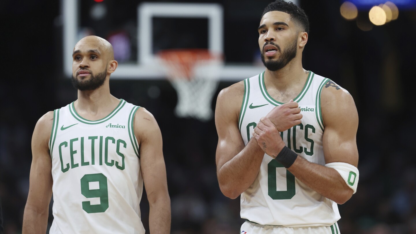 Celtics star Jayson Tatum listed as doubtful for Game 2 vs. Magic with bone bruise in wrist