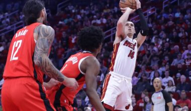 Herro leads Heat over Rockets in game marred by fight and ejections in final minute