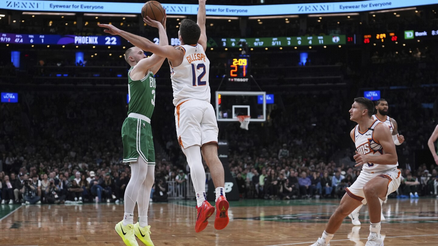 Celtics set NBA record for 3-pointers in a season, passing Warriors' mark from 2022-23