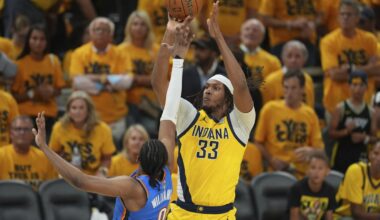 Myles Turner gets introduced by the Bucks, says he wants to keep contending for titles