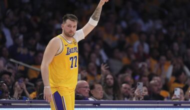 Luka Doncic makes his Lakers debut and quickly connects with LeBron James in a 132-113 win over Utah