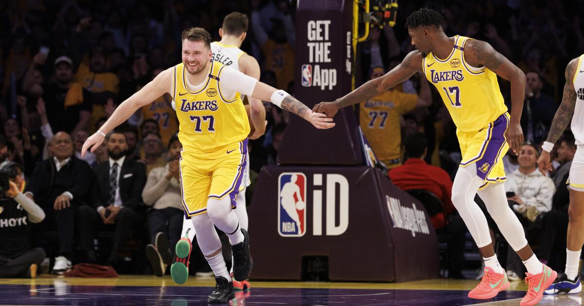 Luka Doncic embraced by LeBron and L.A. in memorable Lakers debut