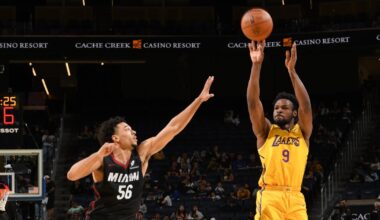 Bronny James scores 10 in summer league debut, Lakers beat Heat