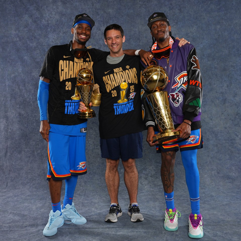SGA (left) was named Finals MVP, capping off an extraordinary season