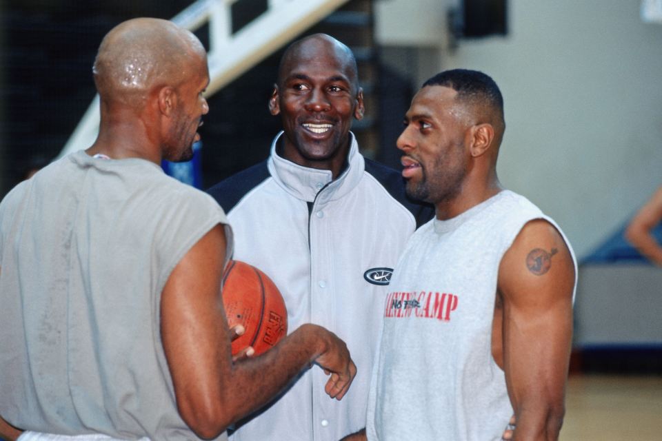 Brown (right) was stunned by the Bulls' practice sessions