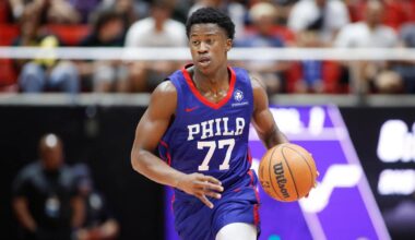 76ers' VJ Edgecombe likes team's odds of making 2026 NBA Finals as he sets goals for rookie season