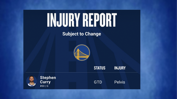 <p>Warriors injury report March 25 (Image via NBA)<br></p> Warriors injury report March 25
