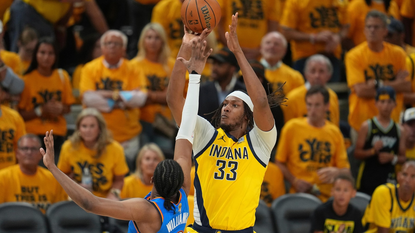 Myles Turner gets introduced by the Bucks, says he wants to keep contending for titles