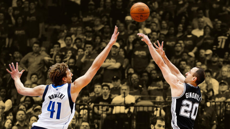 "When the game was on the line, he was there making big shots" - Dirk Nowitzki on how Manu Ginobili did everything for the San Antonio Spurs