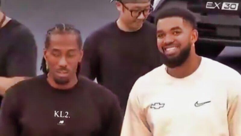 Karl-Anthony Towns Pulls Up To Kawhi Leonard’s Event In Taiwan For Unexpected 3-Point Duel [VIDEO]