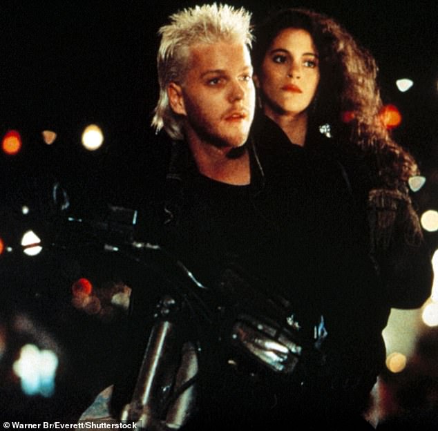 That same year, she solidified her status as a cult icon of the ¿80s by portraying one half of a vampire duo opposite Kiefer Sutherland in The Lost Boys, sharing the screen with notable names like Corey Feldman and Corey Haim