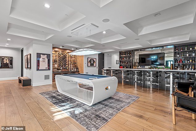 There is also a sleek games room located inside the property