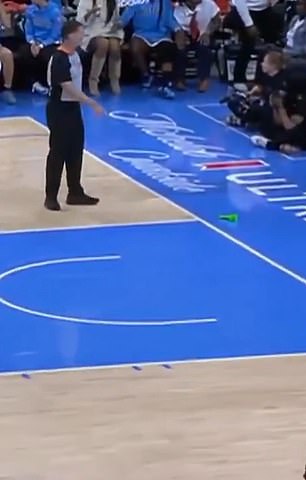 Officials swiftly stopped the game