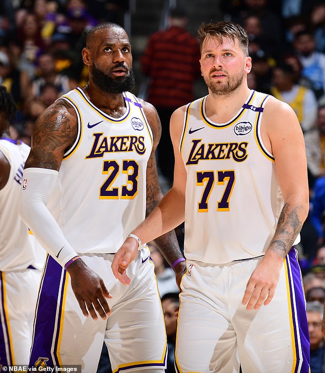 The Lakers were 15-8 last season with both LeBron James and Luka Doncic in the lineup