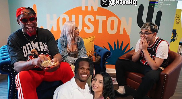 NBA legend Dennis Rodman (L) took a brutal shot at Travis Hunter and Leanna Lenee