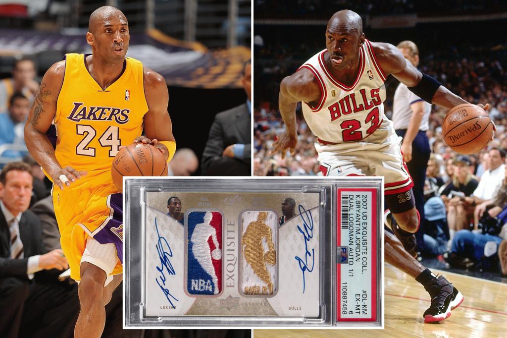One-of-a-kind basketball card signed by Michael Jordan and Kobe Bryant could net record-breaking $6M