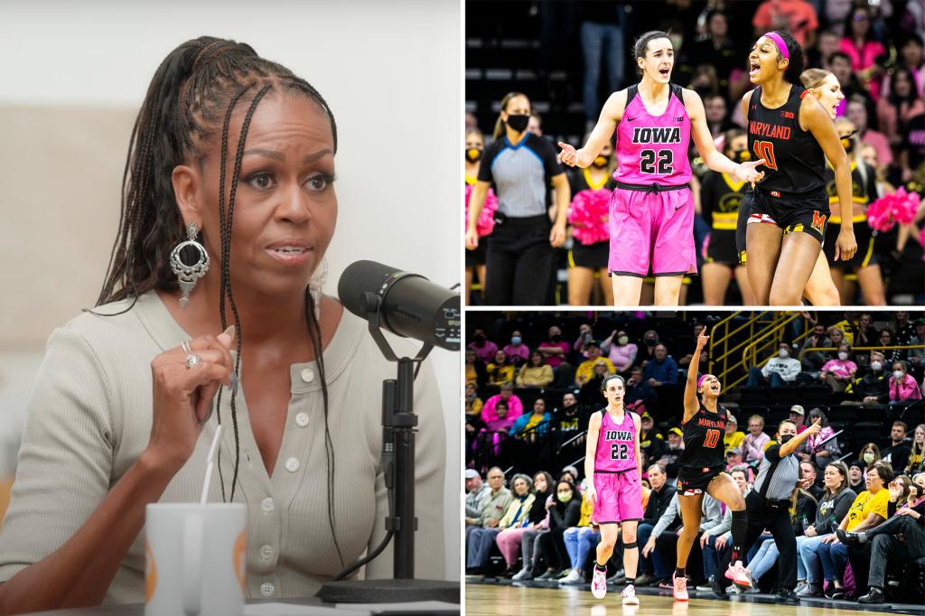 Michelle Obama weighs in on Caitlin Clark-Angel Reese 'hate'