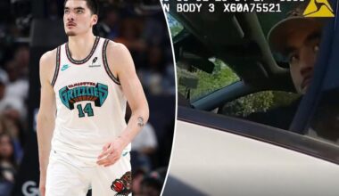 Grizzlies' Zach Edey scolded by police for going over 100 mph in video