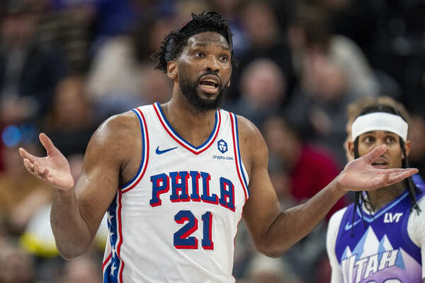 Joel Embiid (Image via AP Photo/Rick Egan) Joel Embiid of the 76ers
