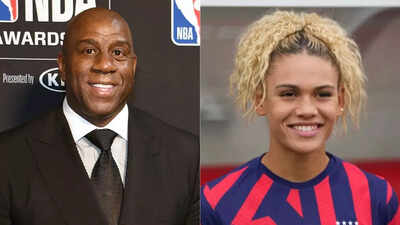 Dennis Rodman's daughter Trinity gets heartfelt praise from Los Angeles Lakers legend Magic Johnson after her latest achievement