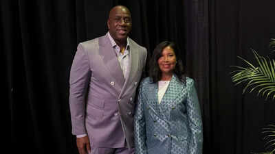 Magic Johnson and his wife Cookie Johnson shared heartfelt moment for the Los Angeles Lakers legend’s mother
