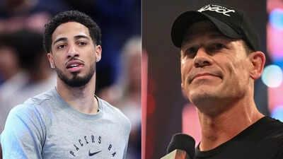 Indiana Pacers guard Tyrese Haliburton almost made WWE SummerSlam cameo carrying NBA trophy during John Cena entrance