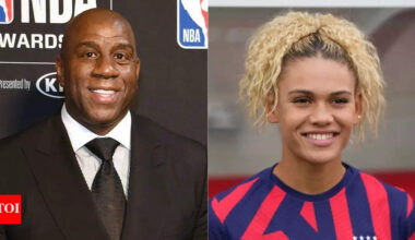 Dennis Rodman's daughter Trinity gets heartfelt praise from Los Angeles Lakers legend Magic Johnson after her latest achievement | NBA News