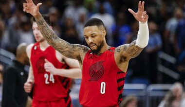 Injured Damian Lillard is grateful to be 'back home' with the Trail Blazers