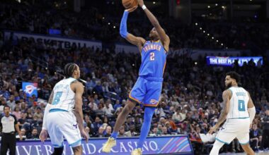 Shai Gilgeous-Alexander scores 30 and Thunder with 5th straight, 141-106 over Hornets