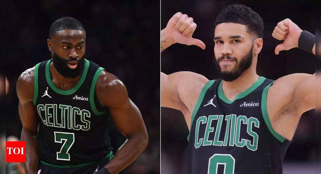 “That’s insane” – Jayson Tatum’s striking hairstyle transformation catches Jaylen Brown off guard | NBA News