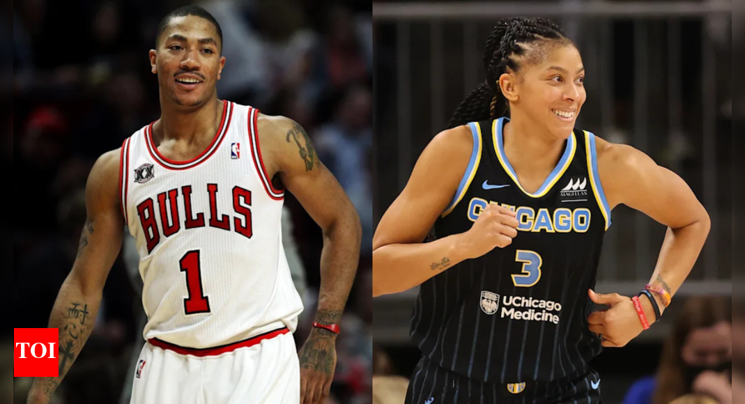 Candace Parker receives a warm message from NBA legend Derrick Rose at jersey retirement ceremony | NBA News