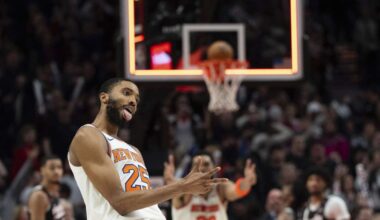 Bridges nails 3-pointer at buzzer to give Knicks a 114-113 OT win over the Trail Blazers