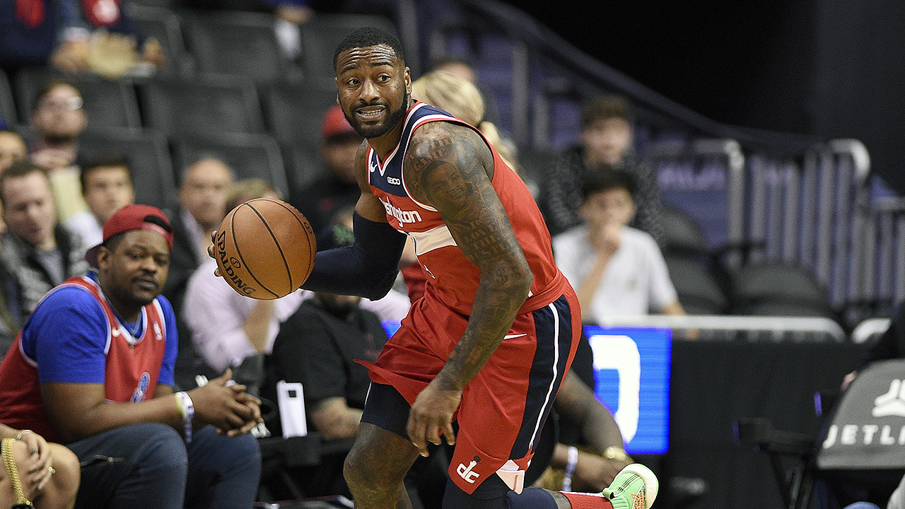 John Wall in action for the Washington Wizards against the Brooklyn Nets on Dec. 1, 2018.