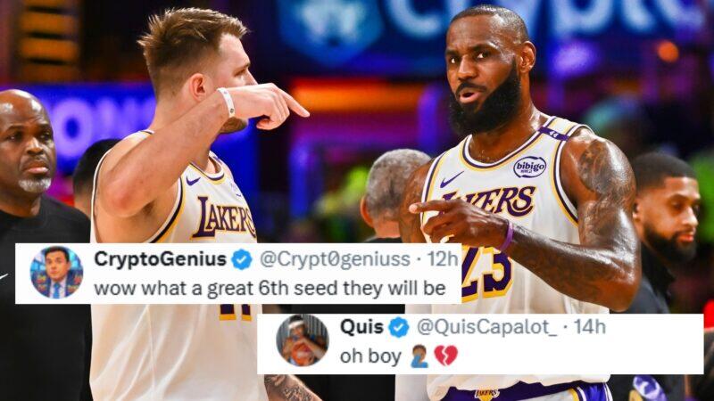 Los Angeles Lakers’ Projected Starting Five With Luka Doncic And LeBron James Has Fans Losing Their Minds