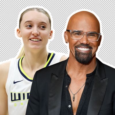 Paige Bueckers and Shemar Moore